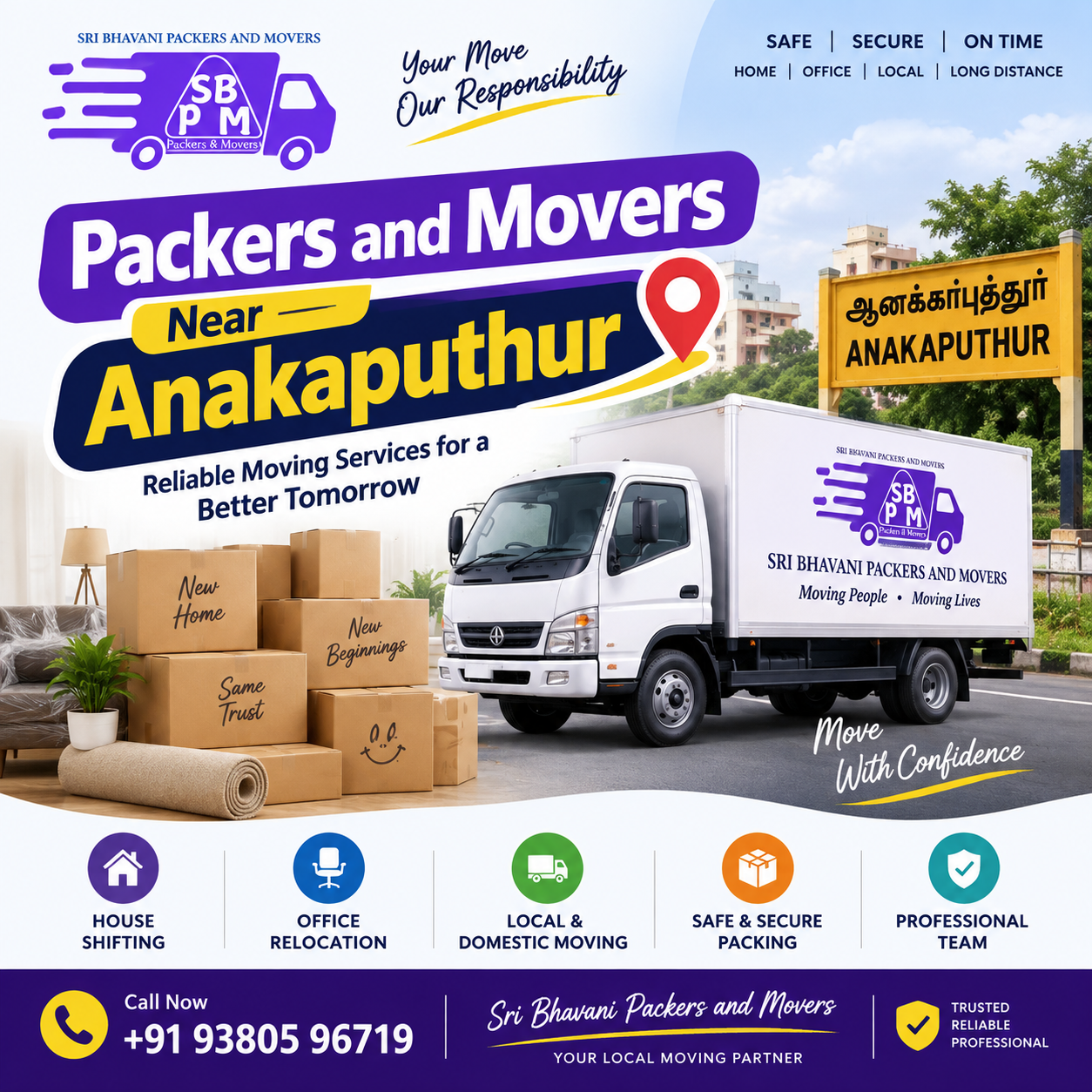 Packers and Movers Near Anakaputhur